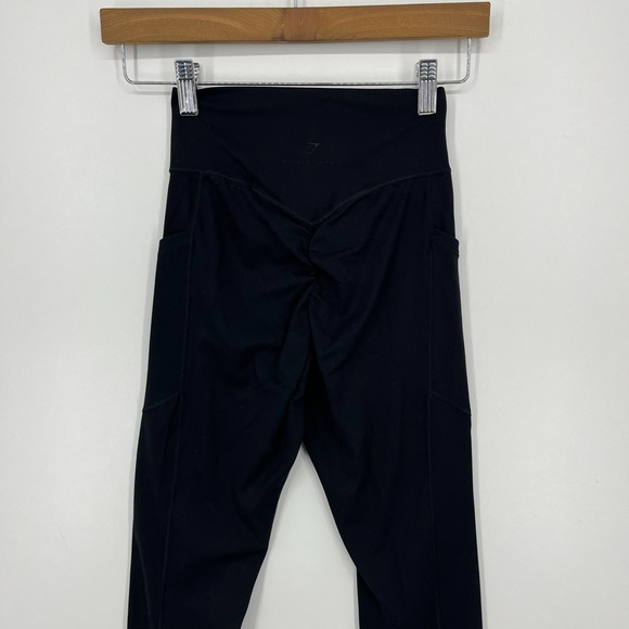 Gymshark Whitney Simmons Leggings Black Size XS Black Solid Pockets High Rise - Picture 5 of 8